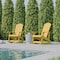 Flash Furniture White Poly Resin Adirondack Rocking Chairs, 2PK JJ-C14705-YLW-2-GG - alternate 2
